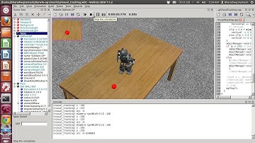 Darwin-OP tracking and Walking towards a Ball Simulated on Webots