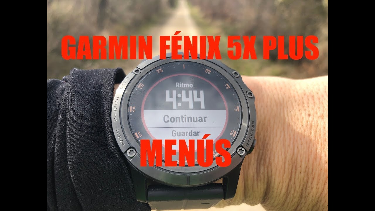 fenix 5 menu