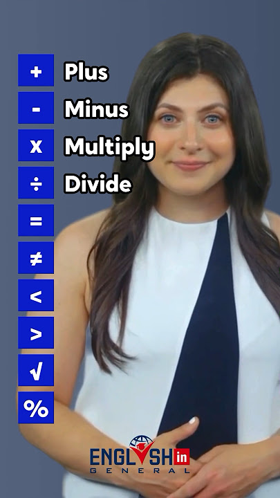 Math Symbols in English
