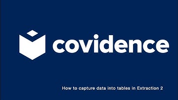 How to capture data into tables in Extraction 2