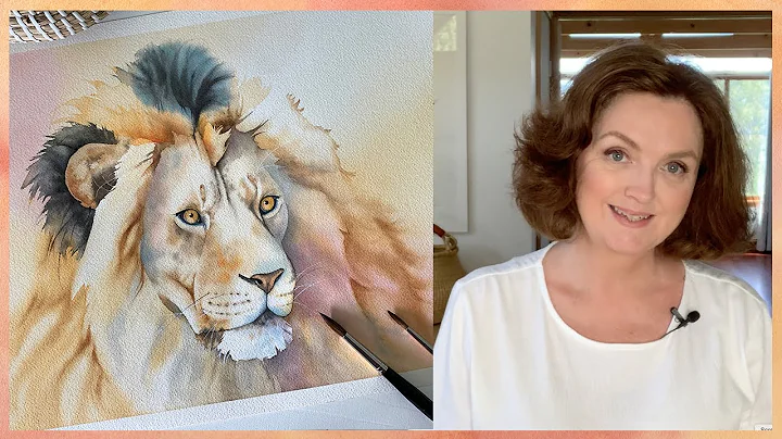 Watercolour Lion // Watercolor Techniques Explained