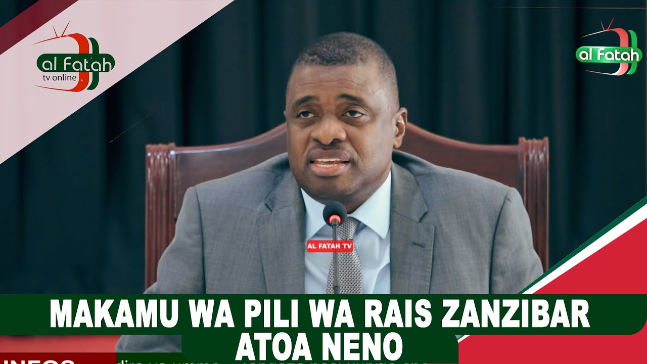 MAKAMU WA PILI WA RAIS ZANZIBAR ATOA NENO