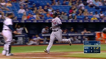 MIN@TB: Polanco rips a two-run single up the middle