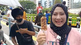 Ais Krim Kocok Lima Ribv Join Car Free Day Jakarta Indonesia 