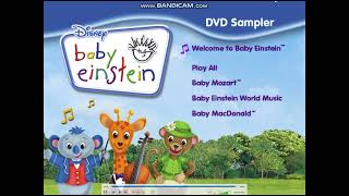 Baby Einstein 2009 DVD Sampler Menu Walkthrough