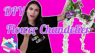 DIY Flower Chandelier | Craftastrophe | HelloGiggles