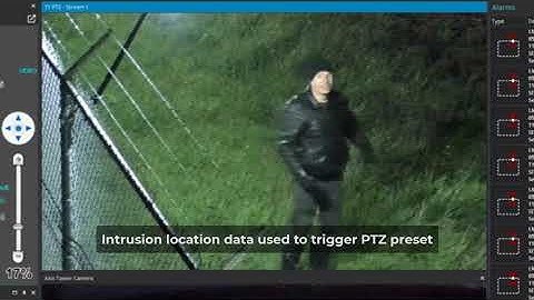 Demonstration: Senstar LM100 integrated with video analytics