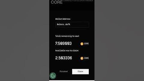 HOW TO CLAIM YOUR CORE TOKEN TO YOUR METAMASK WALLET
