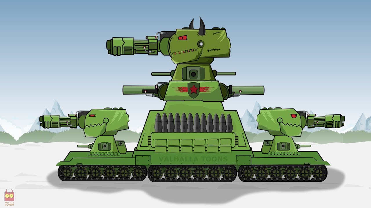  Tank  cartoon  Monster destroyer KV 88 new  character 