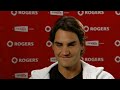 Rogers Cup Masters 2008 - Roger Federer Interview