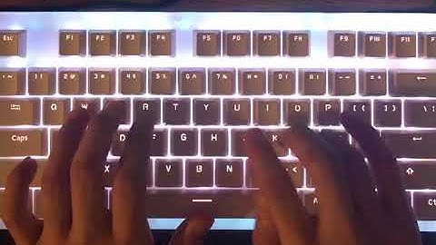 Womier K87 Typing Test with Lubed Gateron Yellows