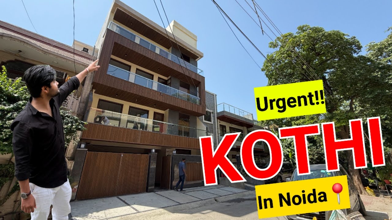 Beautiful Brand New G+3 Bunglow With Massive Stilt Duplex & Simplex On Sale In Noida || Saurya