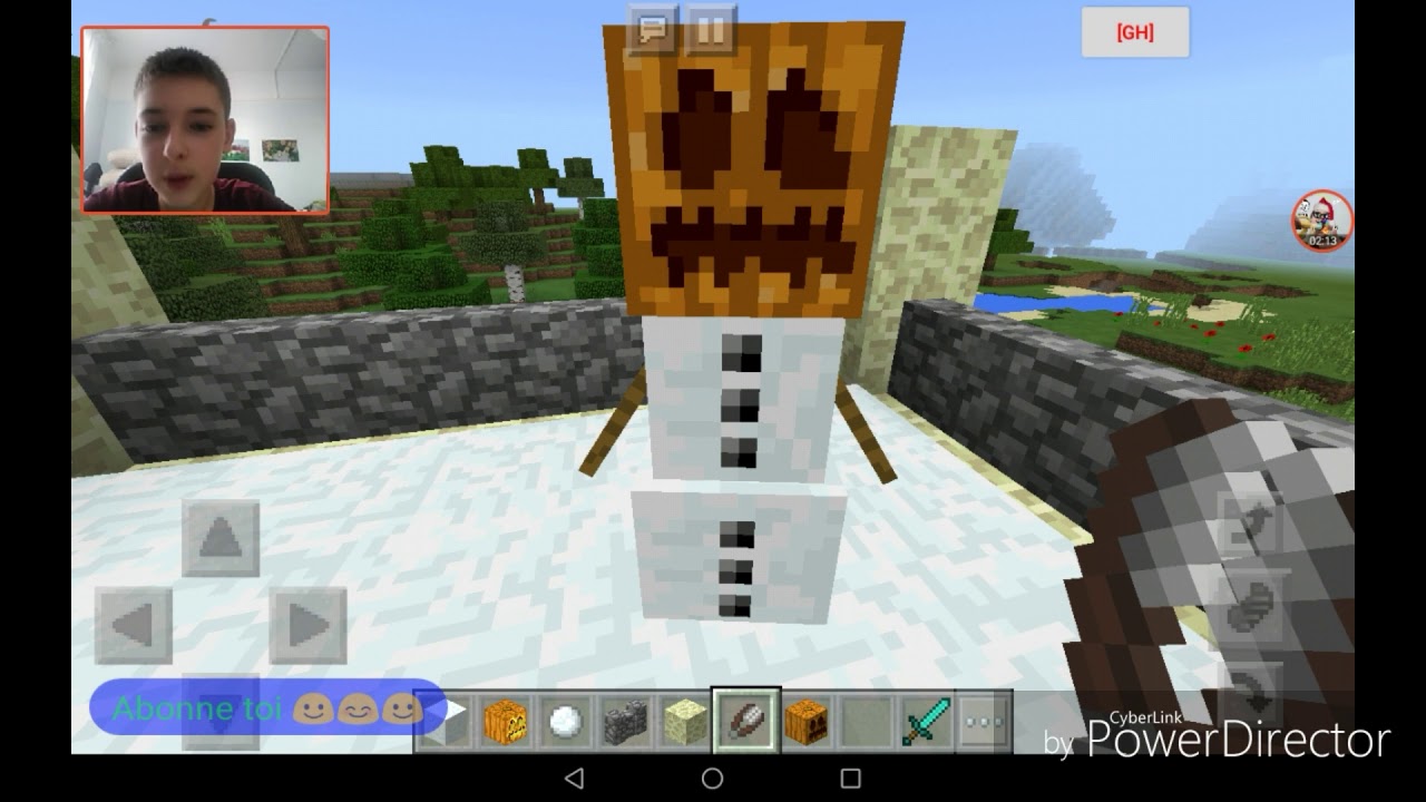 Comment faire un bonhomme de neige dans MINECRAFT ! +LEUR FACE CACHÉE