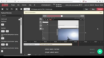 Rev First Caption Job | 2022 | DASH Tool | Welcome to Dash Rev Captioning tool.