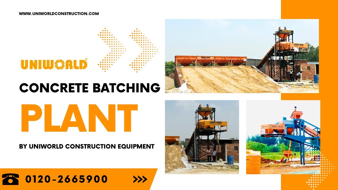 Pan Inline Concrete Batching Plant