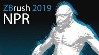 ZBrush 2019 New Features : NPR (None Photorealistic Render)