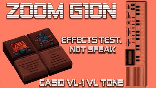 🎹 Zoom G1on Simple Test With Casio VL-1 VL-Tone retro synth No Talking