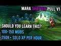 Mage solo mara v1  shatter pull  150 mobs 300k xp per hour   kalltorak wild growth na