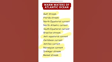 Warm Ocean Currents in Atlantic Ocean #gk #upsc #shorts #short #upscgk