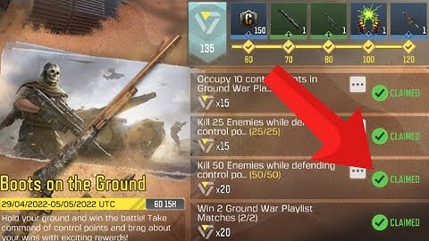 Call Of Duty Mobile Kill 50 Enemies while defending control points in Ground War Playlist Matches