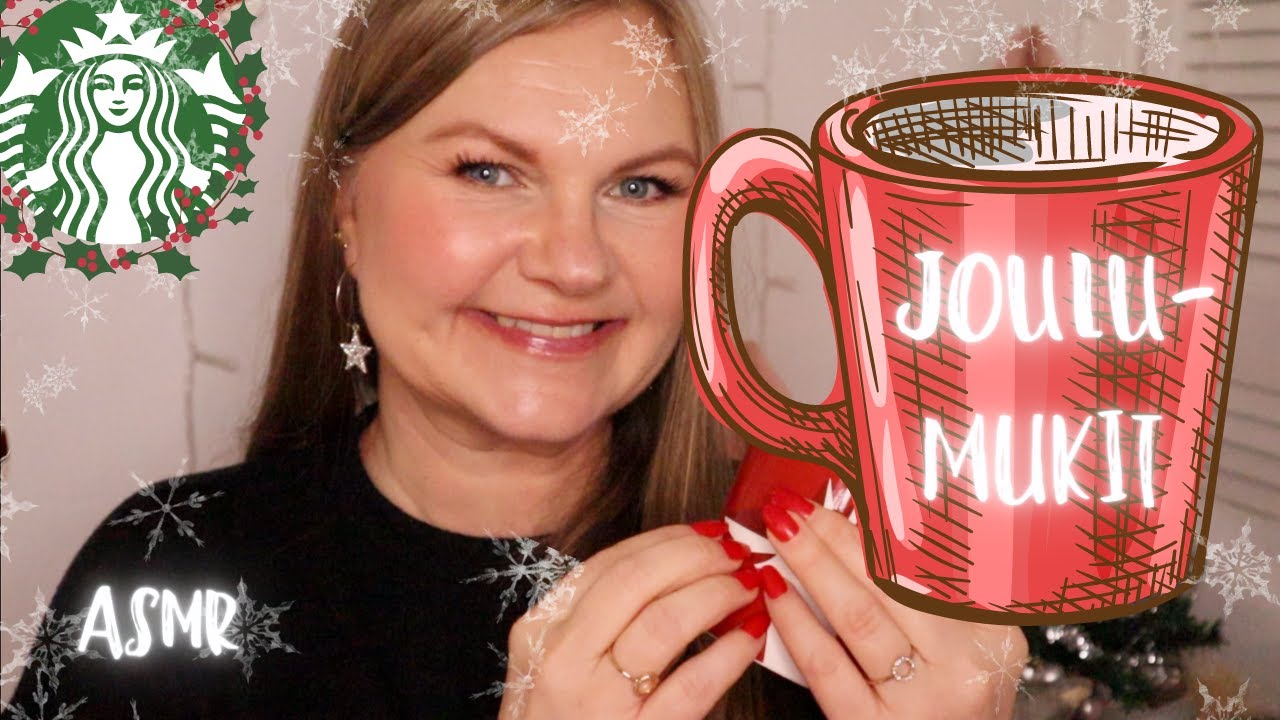 ASMR SUOMI🎄JOULU🎄Starbucks esittely • naputtelua • kuiskuttelua höpinää