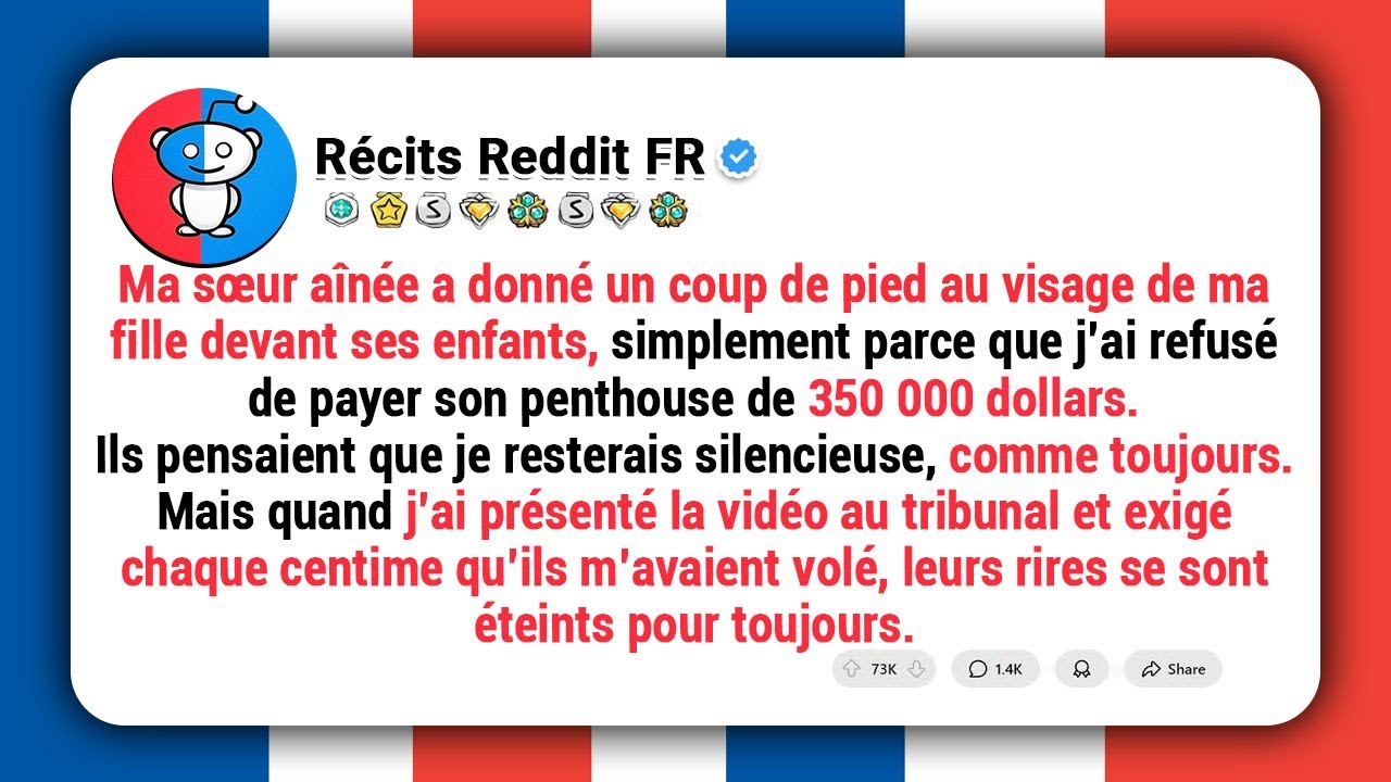 Ma sœur a giflé ma fille de 6 ans. «Tel père, telle fille. Elles sont toutes les deux inutiles.» Dev
