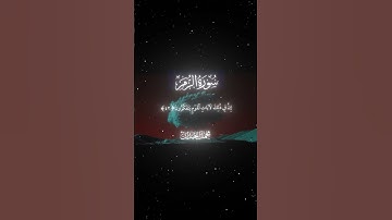 سورة الزمر|42-43|القارئ:#محمد_اللحيدان #قران #quran #قران_كريم #تلاوة #تلاوة_هادئة #آية #تلاوة_خاشعة