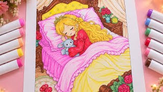 Princess Luna’s Cozy Bedtime Coloring 🌙✨ | Relaxing Marker Coloring screenshot 5