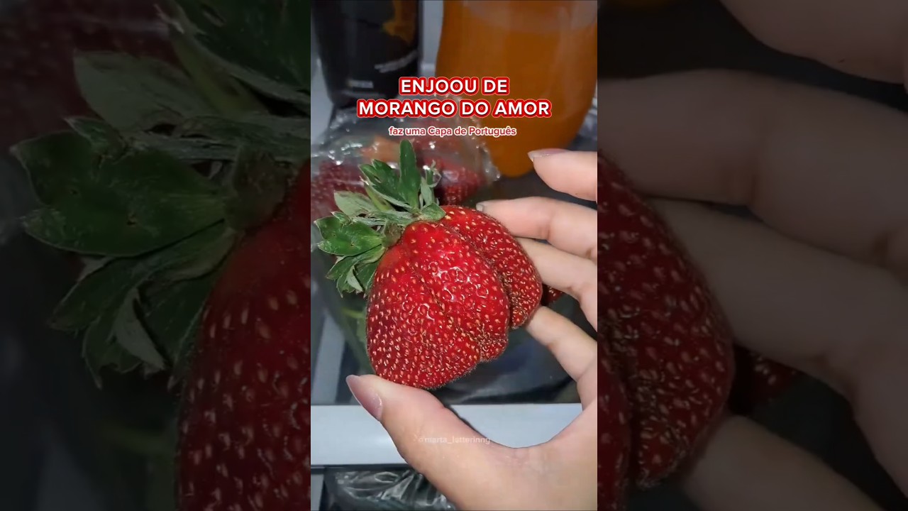 Você não aguenta mais Morango do Amor! Faz uma capa de Matéria de Português com o resto que sobrou🍓