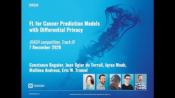 Federated Learning for Cancer Prediction Models with Differential Privacy - iDash 2020