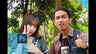 CARA EDIT FOTO BARENG ZARA ADHISTY - TUTORIAL PHOTOSHOP