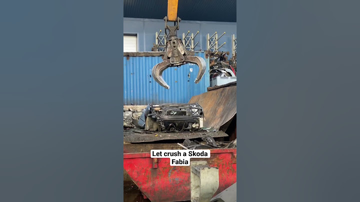 Watch this Skoda Fabia getting crushed! #shorts #skodafabia #skoda #fabia #skodacar #carcrush