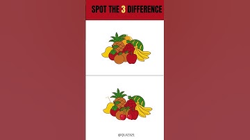 Spot the 3 Differences Challenge – Find Them All! #QUIZ321