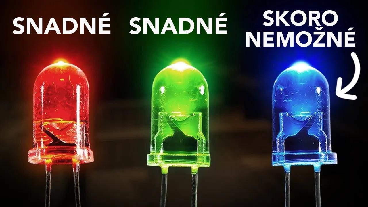 Proč bylo skoro nemožné vyrobit modrou LED diodu