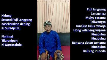 Kidung Sesanti Puji Langgeng Tinggalan Ki Nartosabdo
