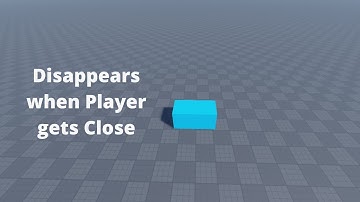 How to Make a Part Disappear when Player Comes too close | Roblox Studio