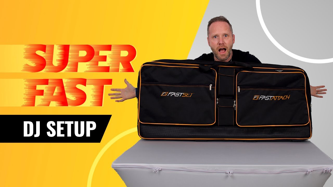 Super Fast Mobile DJ Setup: FASTSET DJ Table - YouTube