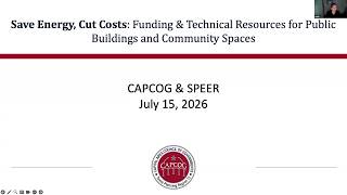 Save Energy, Cut Costs: Funding & Technical Resources for Public Buildings and Community Spaces