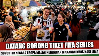 PERTAMAN KALI KE JAKARTA~SUPORTER EROPA MALAH DIBUAT KETAGIHAN MAKANAN TAKJIL DAN KULINER KAKI LIMA