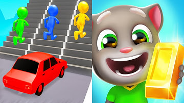 Shape Shifting VS Talking Tom Gold Run - All Level Speed Run Gameplay Ep3