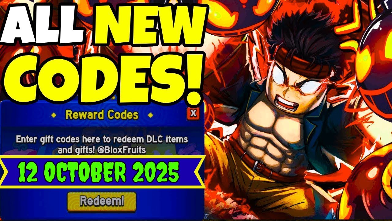 12 NEW CODES* ALL NEW WORKING CODES FOR BLOX FRUITS IN 2025 OCTOBER ...