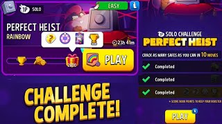 Rainbow solo challenge✅|2800 points perfect heist solo challenge|match master