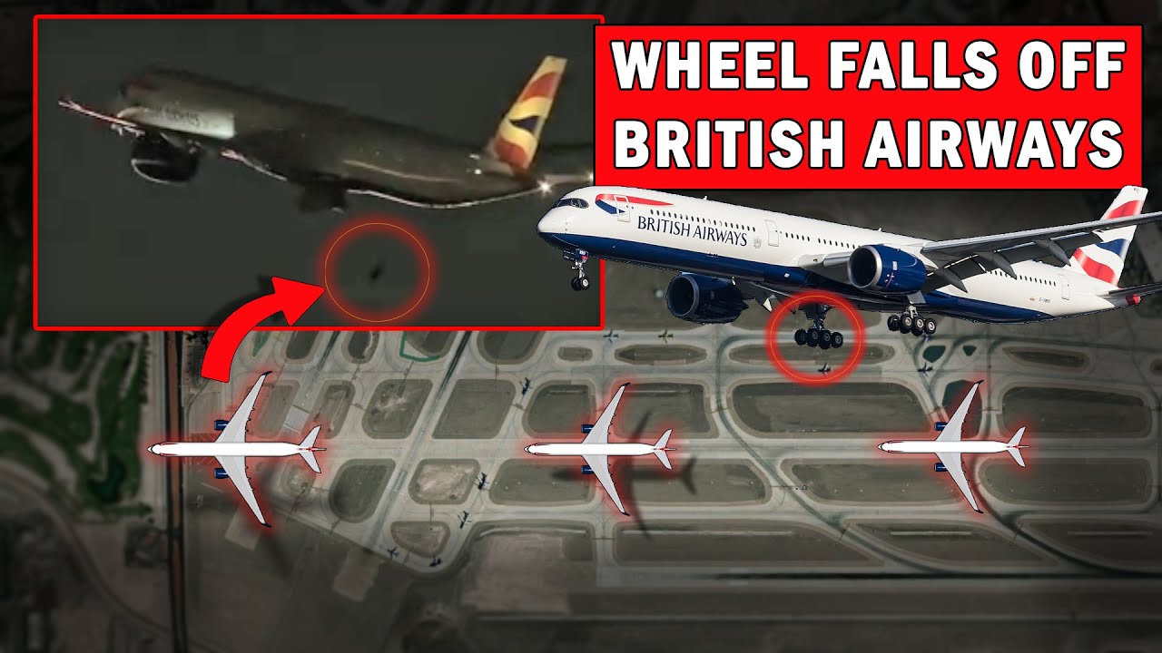 British A350 LOST A WHEEL on Takeoff | Where did it fall?