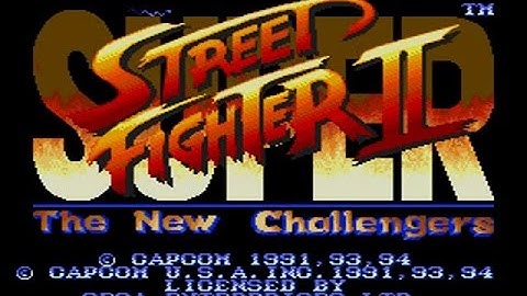 Super Street Fighter II: The New Challengers Intro [Sega Genesis]
