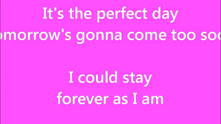 Perfect Day - Hoku (Legally Blonde Soundtrack) - with Lyrics