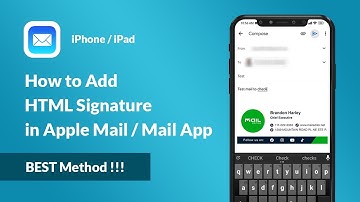 How to Add HTML Signature in iPhone Mail App or Apple Mail