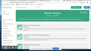 Creating a Teacher Desmos Account