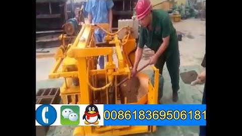 Small Hydraulic Hollow Block Making Machine QT40-3A With Factory Price