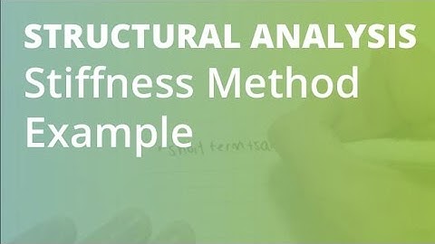 Stiffness Method Example 1 | Structural Analysis