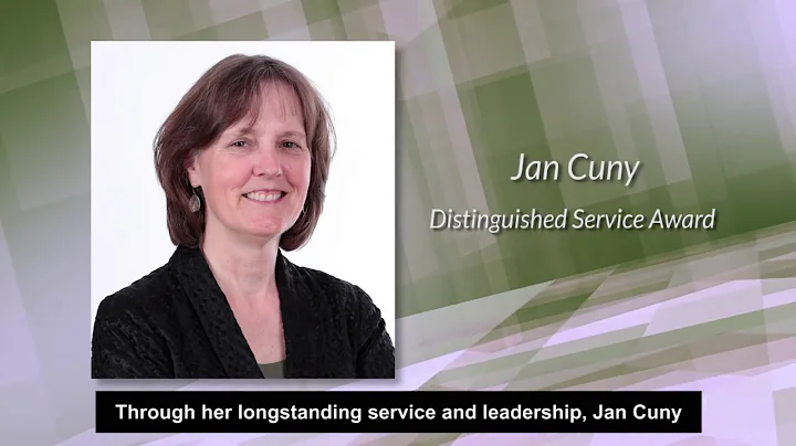 Distinguished Service Award 2017: Janice E. Cuny N...